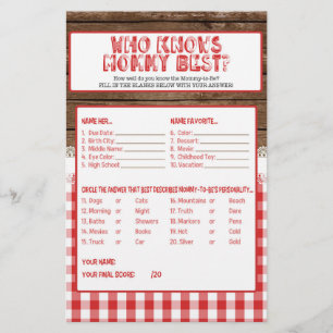 Who Knows Mummy Best - Red Baby Q