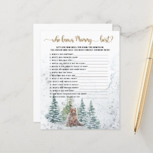  Who knows mummy best shower game