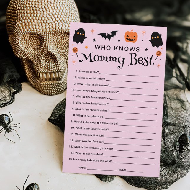 Who Knows Mummy Halloween Witch Baby Shower Game  (Creator Uploaded)