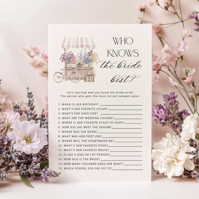 Who knows the bride best Off the Market game (Creator Uploaded)