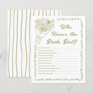 Who Knows the Bride Best She's off the Market Game