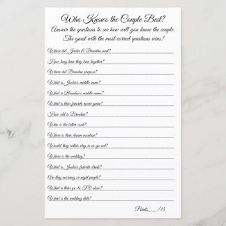 Who Knows the Couple Best?