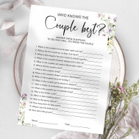 Who Knows The Couple Best Bridal Shower Game