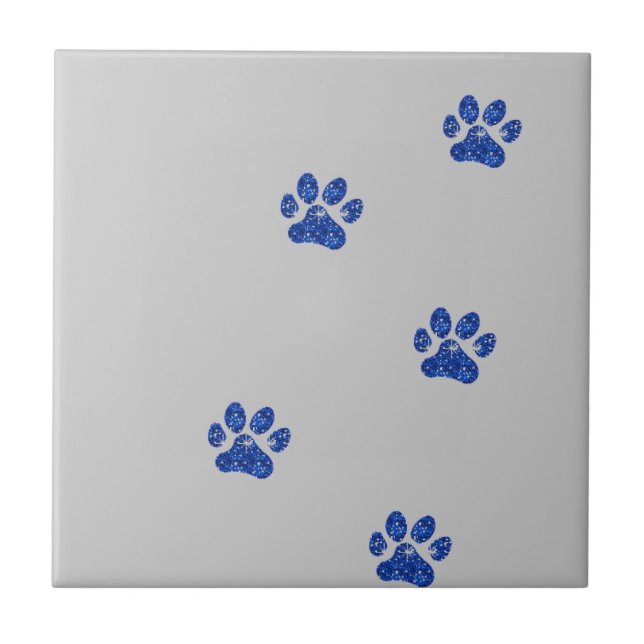 Who left the paw prints??? tile (Front)