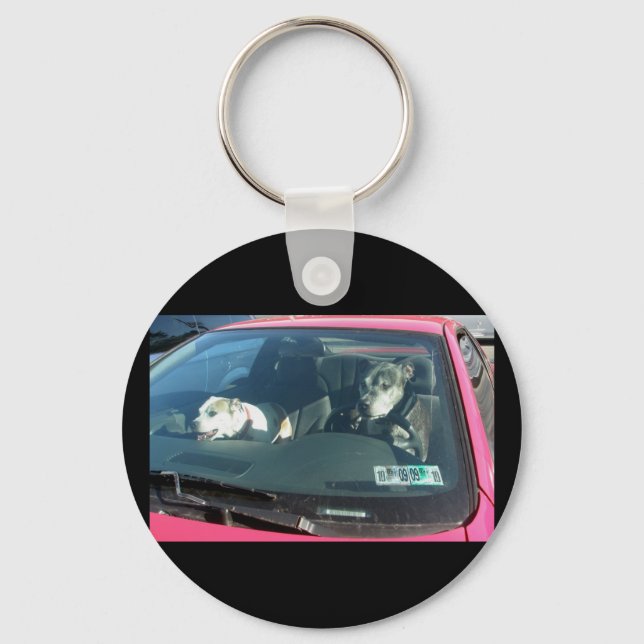 Who let the dogs out? Keychain (Front)