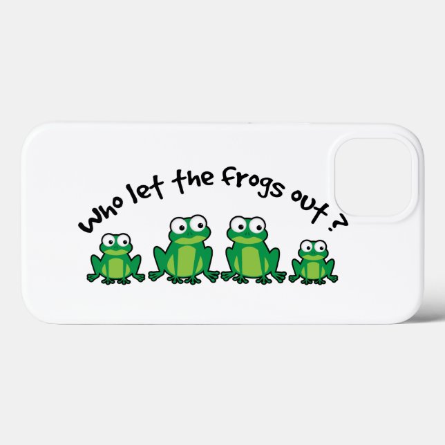 Who Let The Frogs Out? Case-Mate iPhone Case (Back (Horizontal))