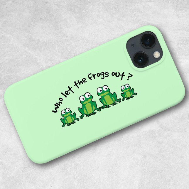Who Let The Frogs Out? Case-Mate iPhone Case (Creator Uploaded)