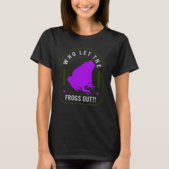 Who Let The Frogs Out Jewish Holiday Frog Plague S T-Shirt (Front)