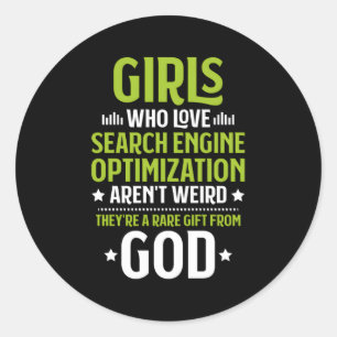 Who Love Search Engine Optimisation Seo Classic Round Sticker