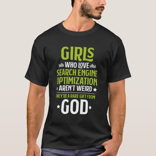 Who Love Search Engine Optimisation Seo T-Shirt (Front)