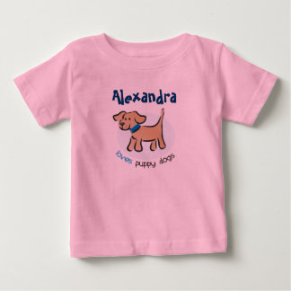 Who loves puppies? baby T-Shirt