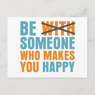 Who Makes You Happy Postcard