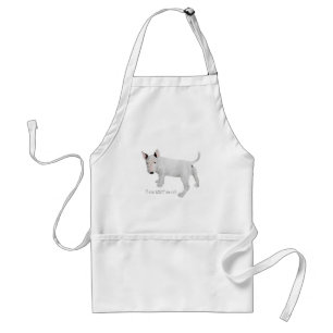 Who, me? Bull Terrier Puppy Standard Apron