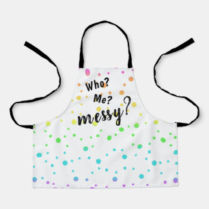 Who? Me? Messy? Rainbow Dots Children's Apron