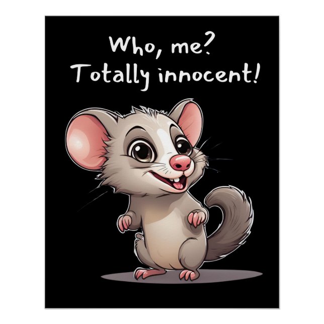 Who, me? Totally innocent! Poster (Front)