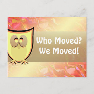 Who Moved? Announcement Postcard