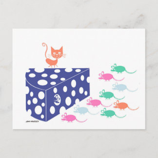 Who moved my cheese? postcard