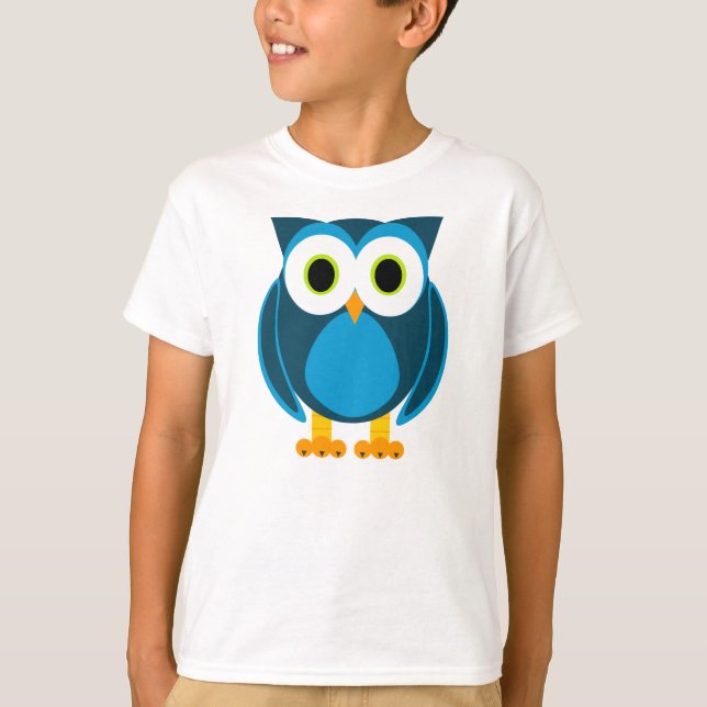 Who? Mr. Owl Cartoon T-Shirt (Front)