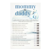 Who Mummy or Daddy Shower Game Polar Bear Cub Mum Flyer (Front)