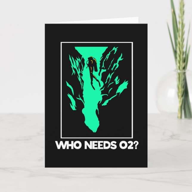 Who Needs 02 Scuba Diving Swimming Card (Front)