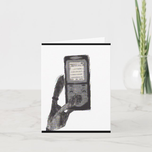 Who needs 5 fingers? Card (Front)