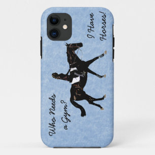 Who Needs a Gym? Fun Horse iPhone 11 Case