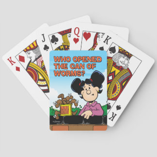 Who Opened The Can of Worms Playing Cards
