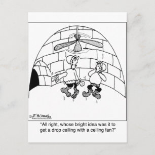 Who Put in the Ceiling Fan? Postcard