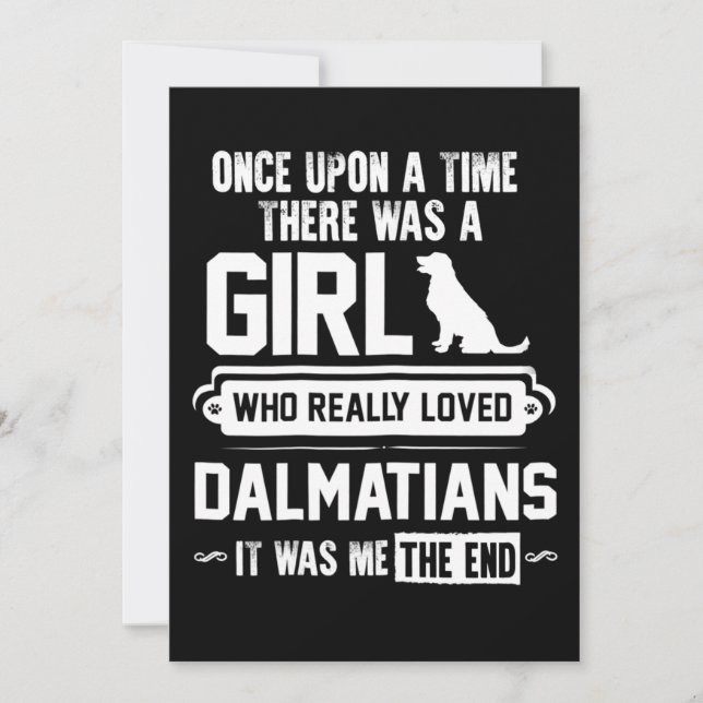 Who Really Loved Dalmatians Thank You Card (Front)