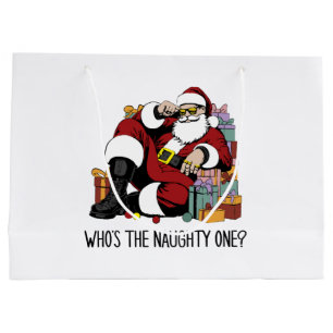 Who s the Naughty one Large Gift Bag