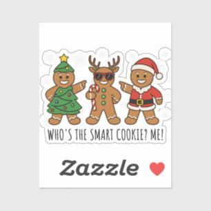 Who’s the Smart Cookie Funny Gingerbread Christmas