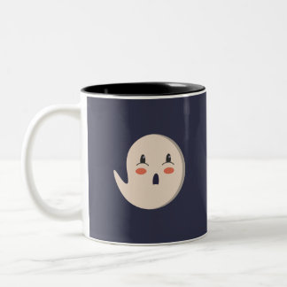 "Who said BOO?" Cute Ghost Two-Tone Halloween Mug