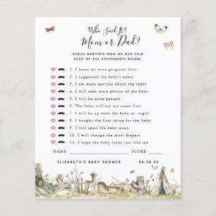 Who Said It   Baby Shower Game