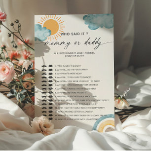 Who Said It Mummy   Daddy Baby Shower Game