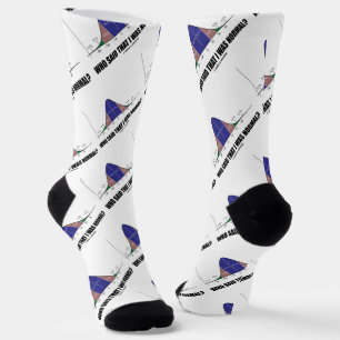 Who Said That I Was Normal? Bell Curve Geek Humour Socks