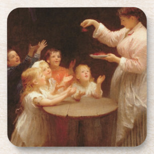 'Who Speaks First?' (oil on canvas) Coaster