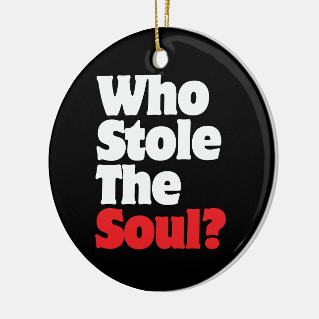 Who Stole The Soul? Ceramic Tree Decoration (Left)