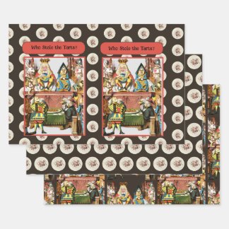 Who Stole the Tarts? King Queen Wrapping Paper Sheet