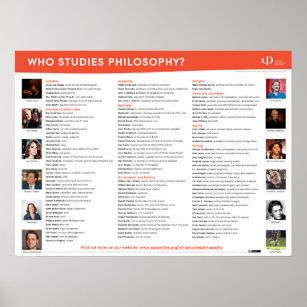 Who Studies Philosophy poster print