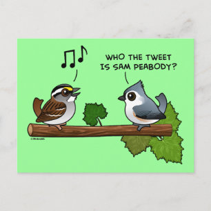 Who the Tweet? Postcard