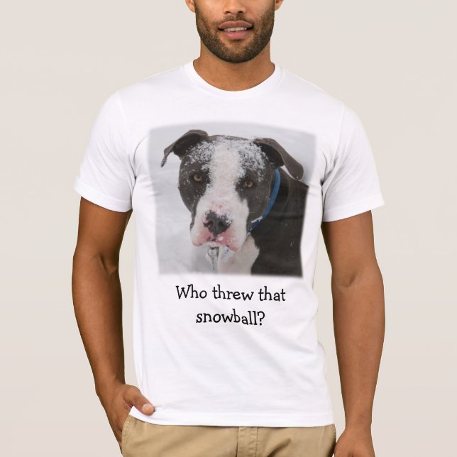 Who threw that snowball? - Customised T-Shirt (Front)