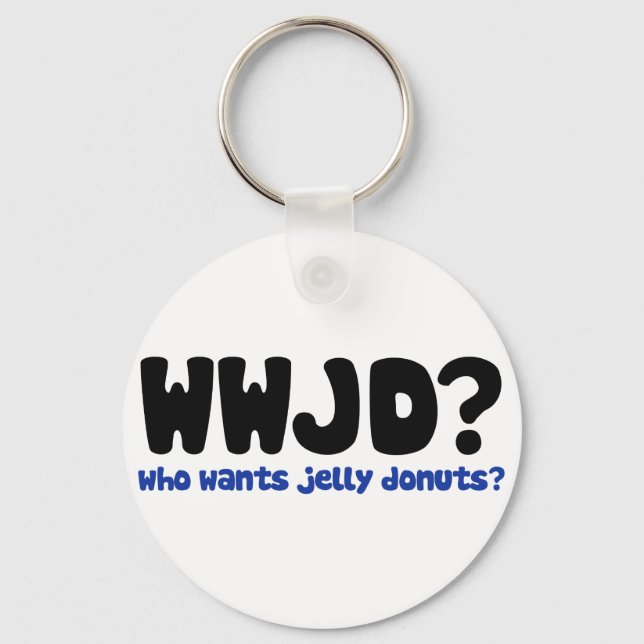 Who wants jelly doughnuts key ring (Front)