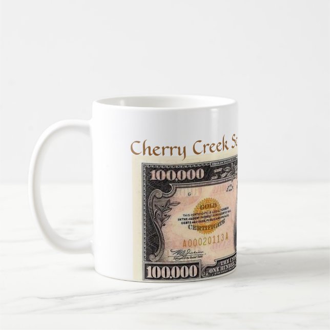 who wants to be a $100,000 aire coffee mug (Left)