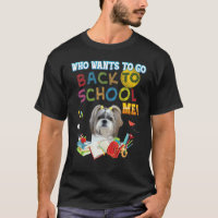 Who Wants To Go Back School Me Shih Tzu Dog Kid St