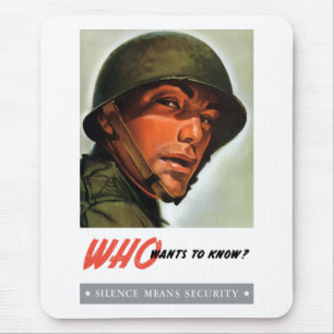 Who wants to know? mouse mat