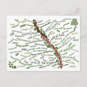 Who We Are in Christ - 85 names God gives to us Postcard