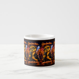 Who Were Cross-Eyed To See You Twice Funny Latin Espresso Cup