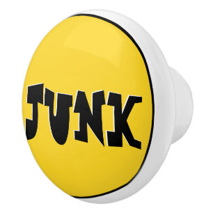 Who What Where - Junk Drawer Knob (Yellow)
