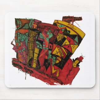 WHO WHAT WIN ink Mouse Mat
