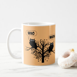Who Whom Grammar Owls English Style Humour Coffee Mug